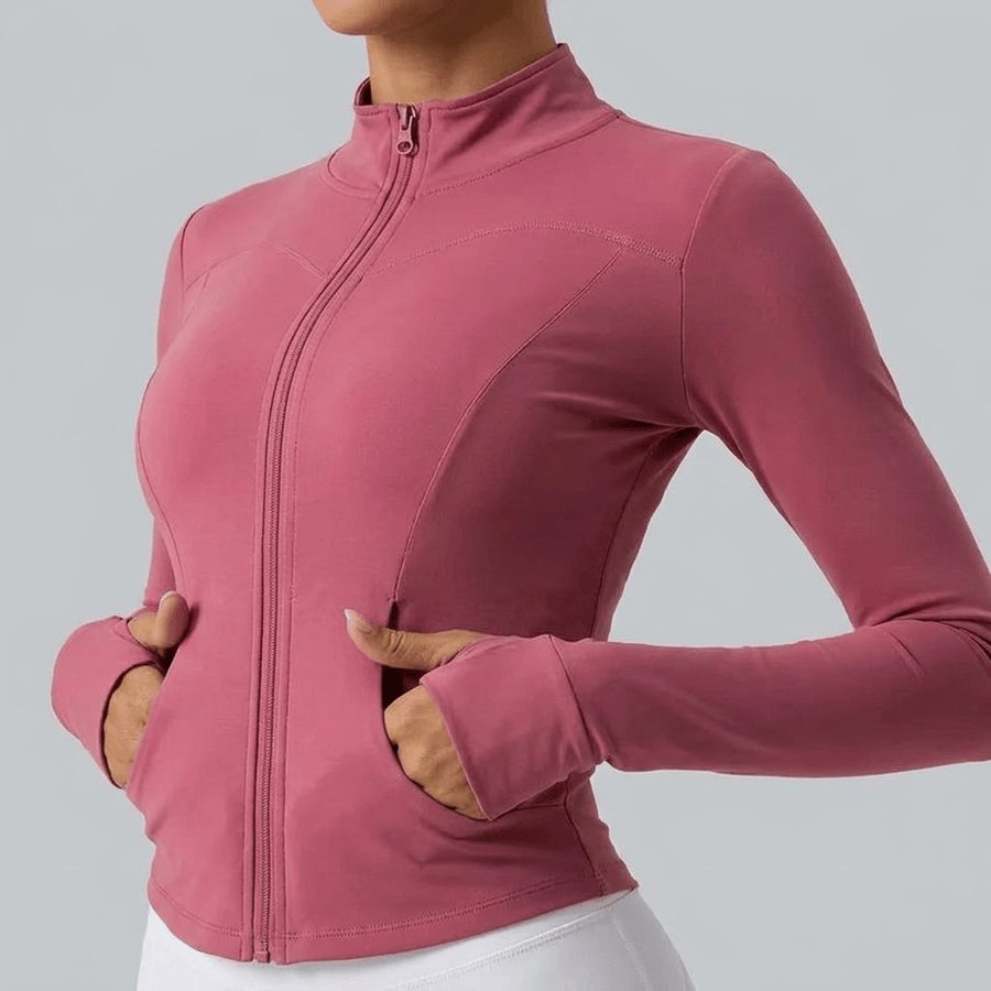 Performance Running Jacket worn zipped